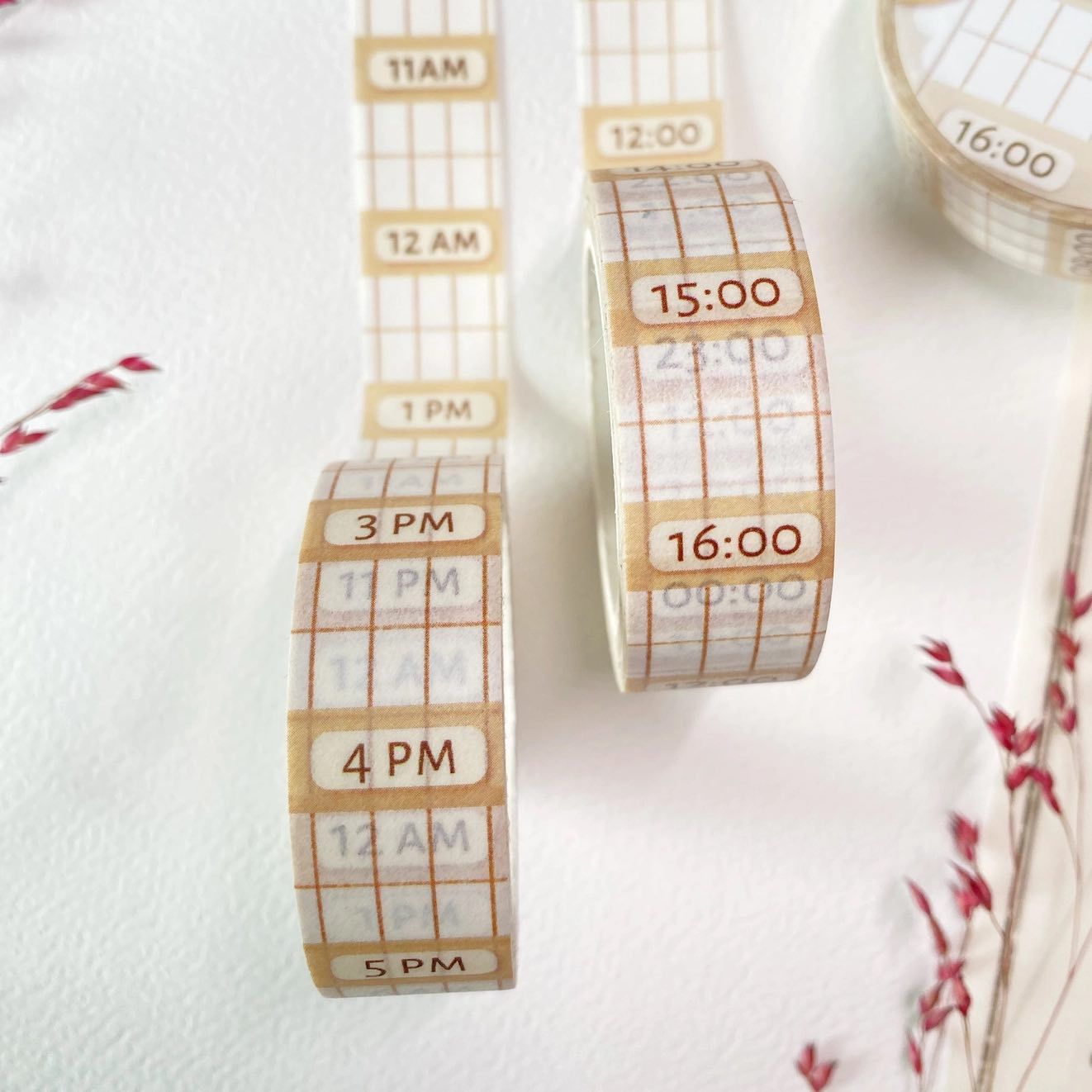 Washi tape Lettoon - Time Planner 15 mm