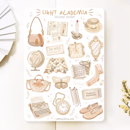 Stickers Lettoon - Light Academia