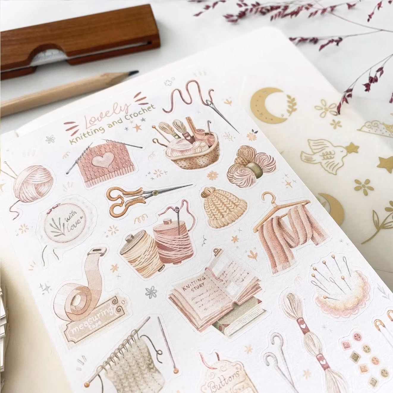 Stickers Lettoon - Knitting and Crochet