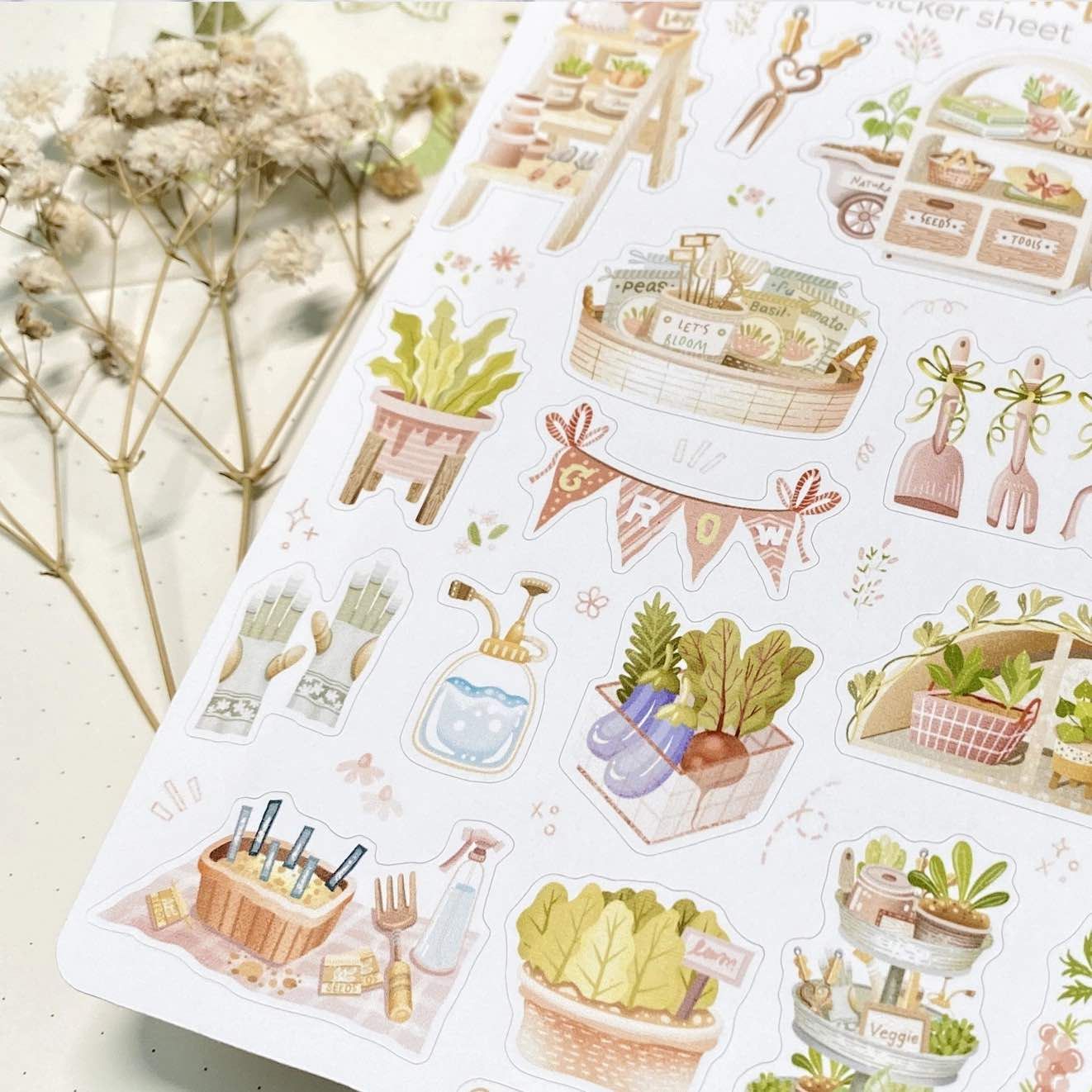 Stickers Lettoon - Veggie Garden