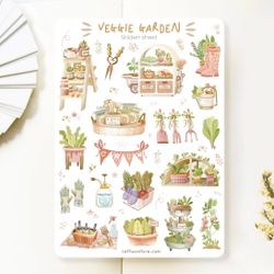 Stickers Lettoon - Veggie Garden