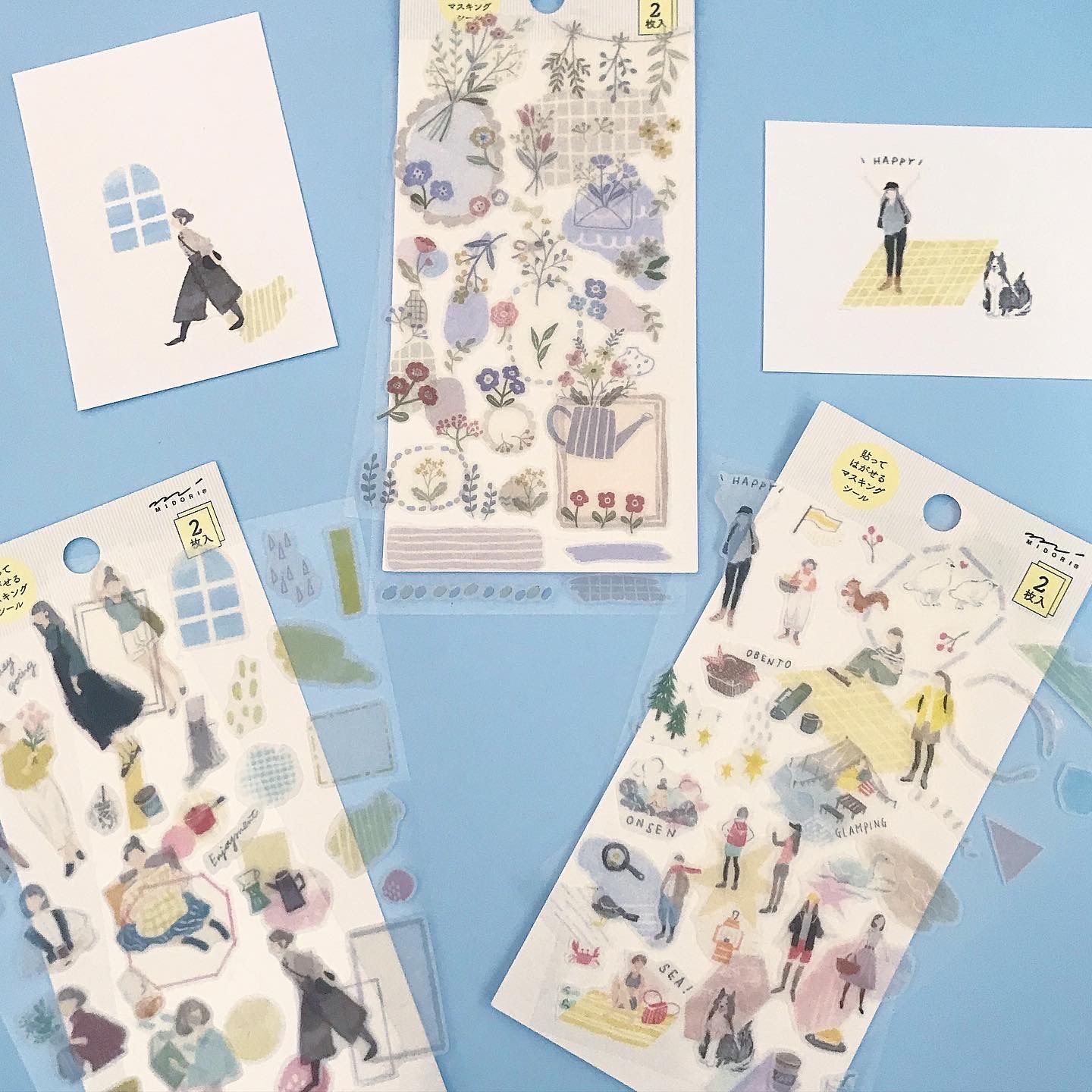 Midori Sticker Two Sheets Fashion