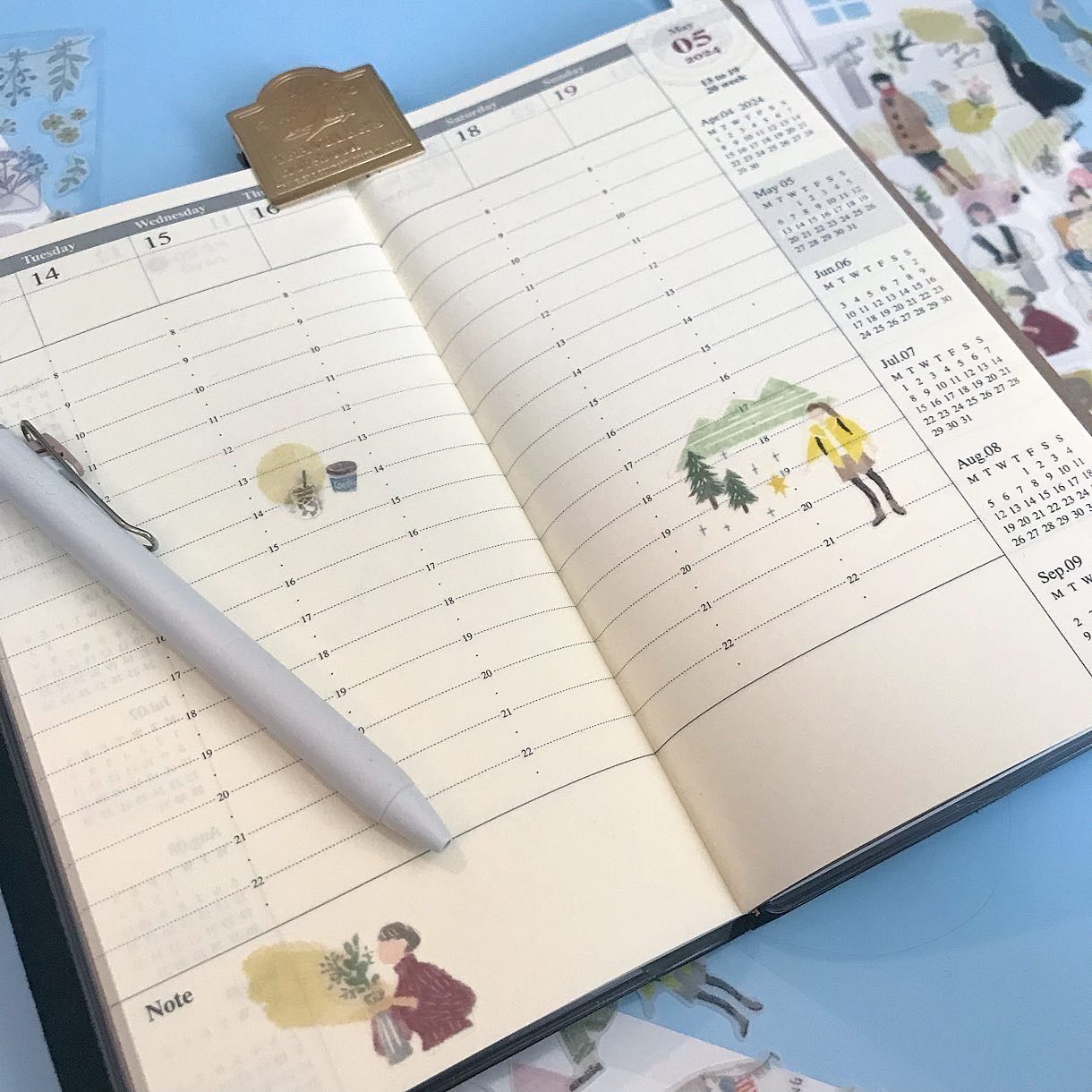 Midori Sticker Two Sheets Fashion