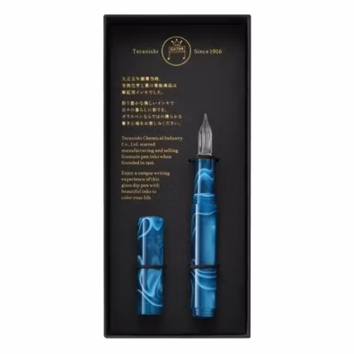 Glaspenna Teranishi Guitar Aurora Peacock Blue