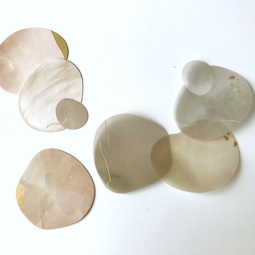 Flake Stickers Hitokakera Seal - Sand Brown