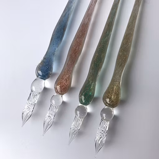 Glaspenna Glitter Gul