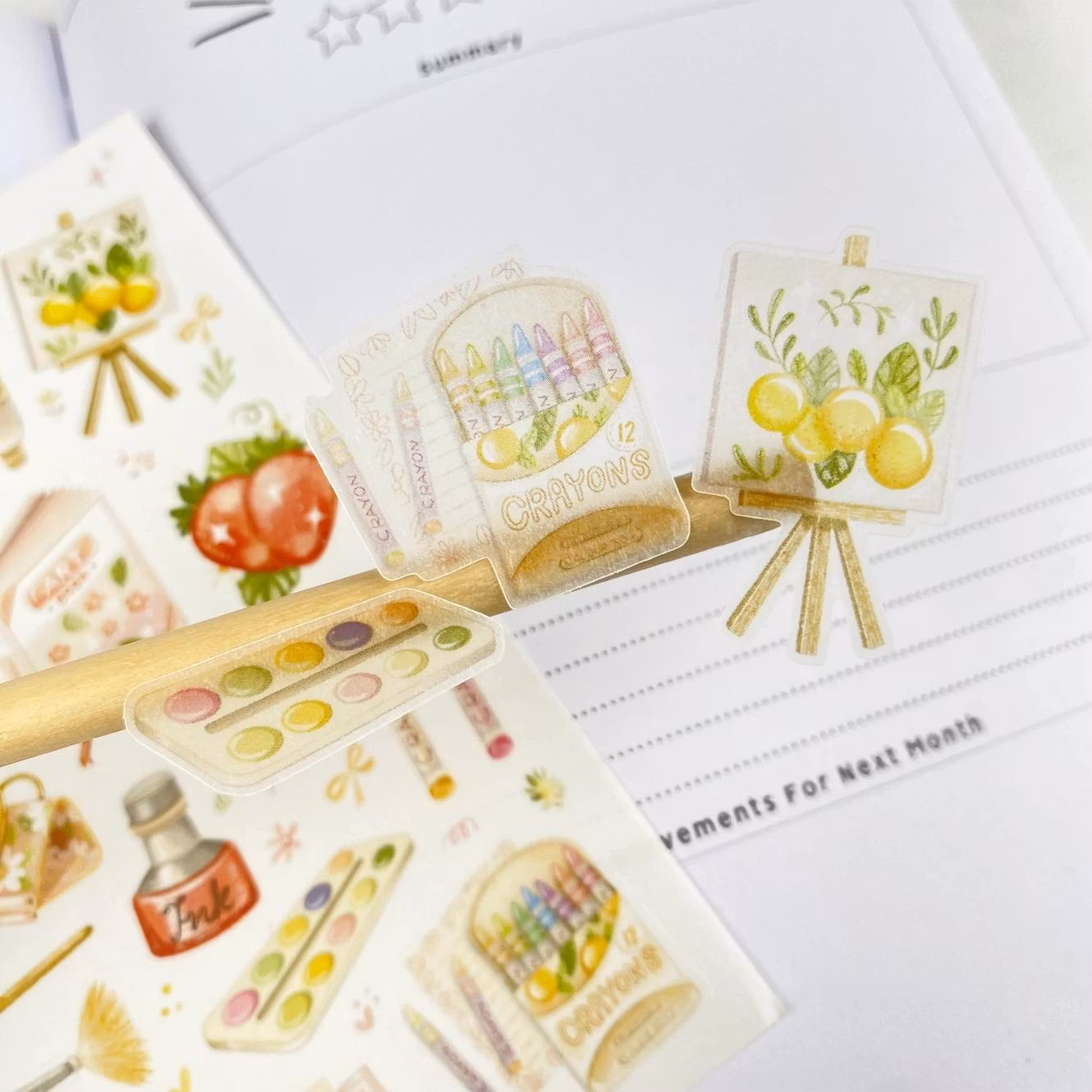 Stickers Lettoon - The Art of Summer