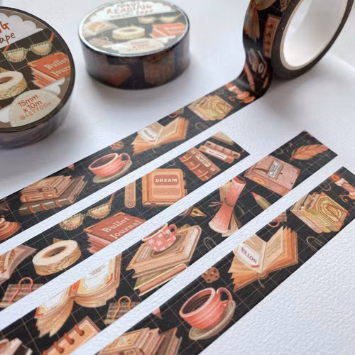 Washi tape Lettoon - Night Reading 15 mm