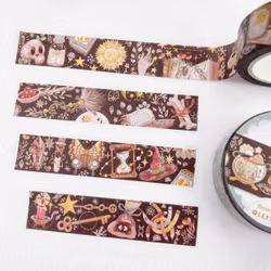 Washi tape Lettoon - Dark Magic 15 mm