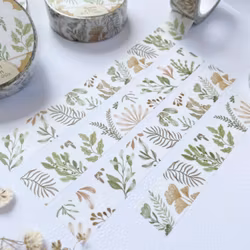 Washi tape Lettoon - Wild Leaf 15 mm
