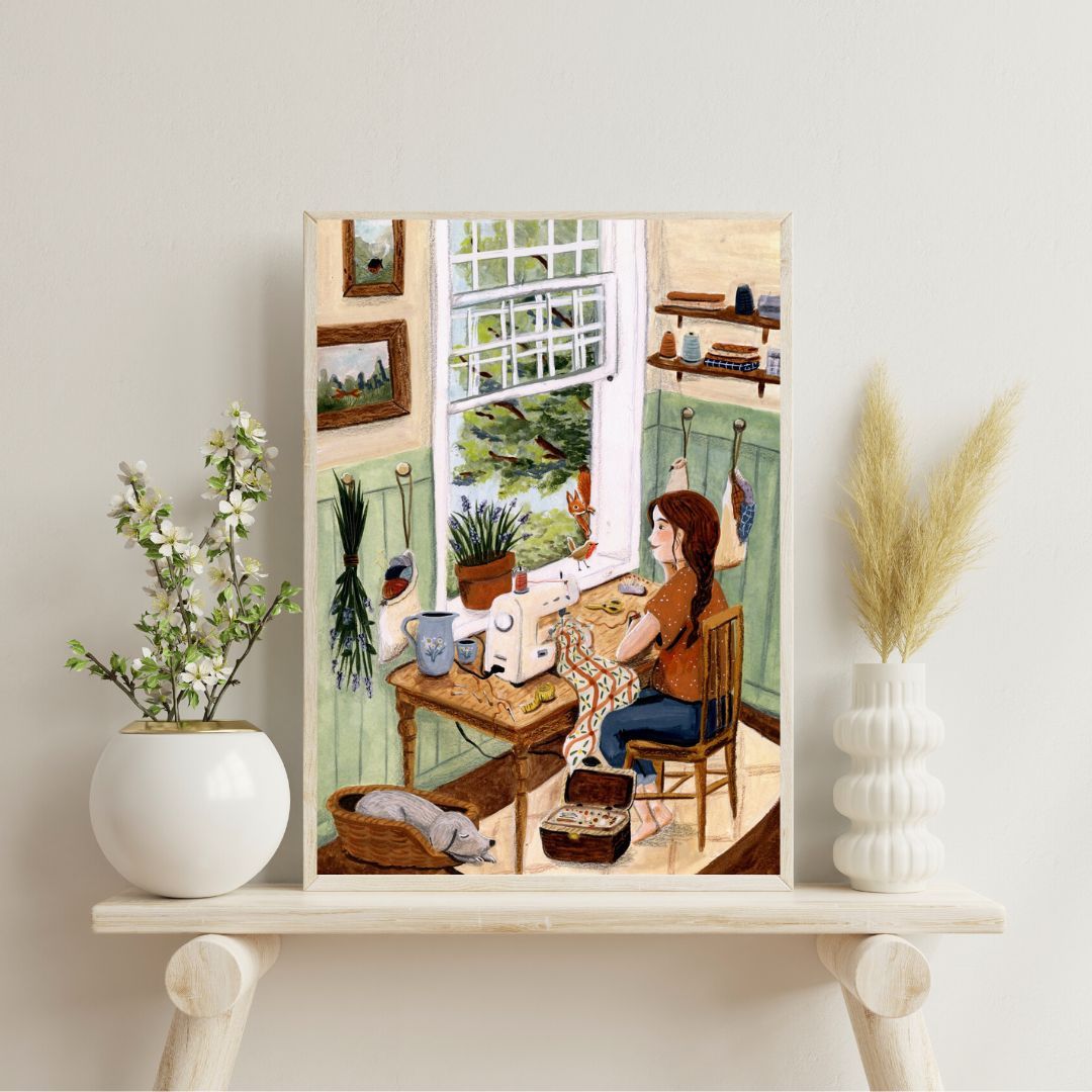 Print A4 Esther Bennink - Open window