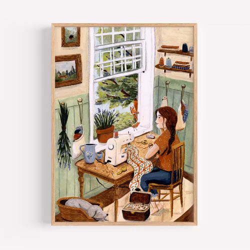Print A4 Esther Bennink - Öppet fönster