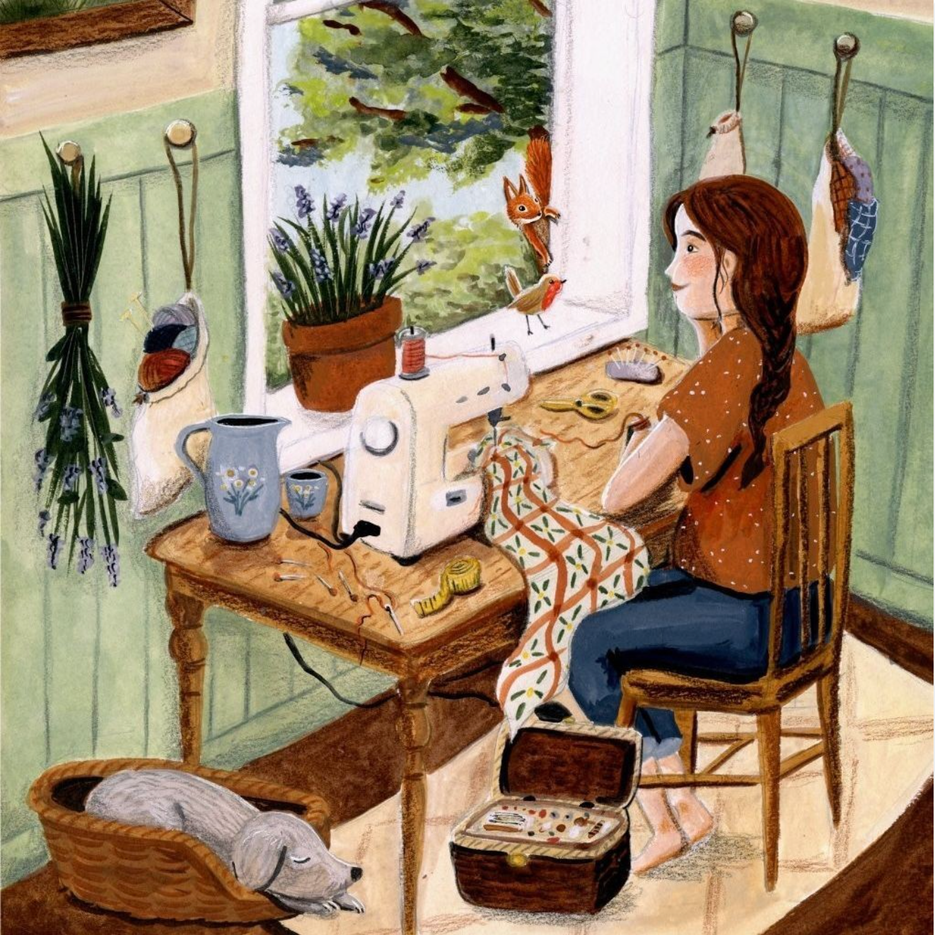 Print A4 Esther Bennink - Open window