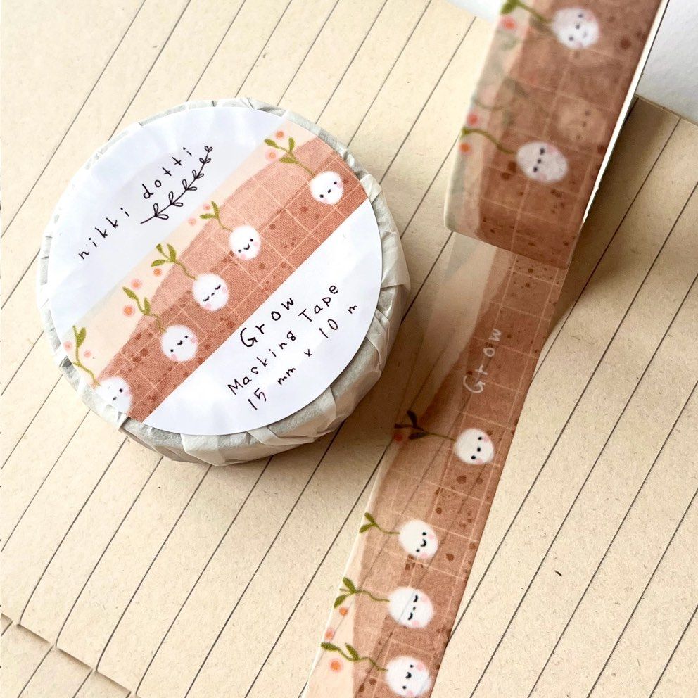 Washi tape Nikki Dotti - Grow 15 mm