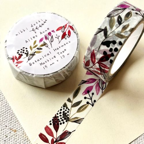 Washi tape Nikki Dotti x Alles Anne - Botanical Harmony 15 mm