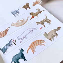 Washi tape Nikki Dotti - Cats 25 mm