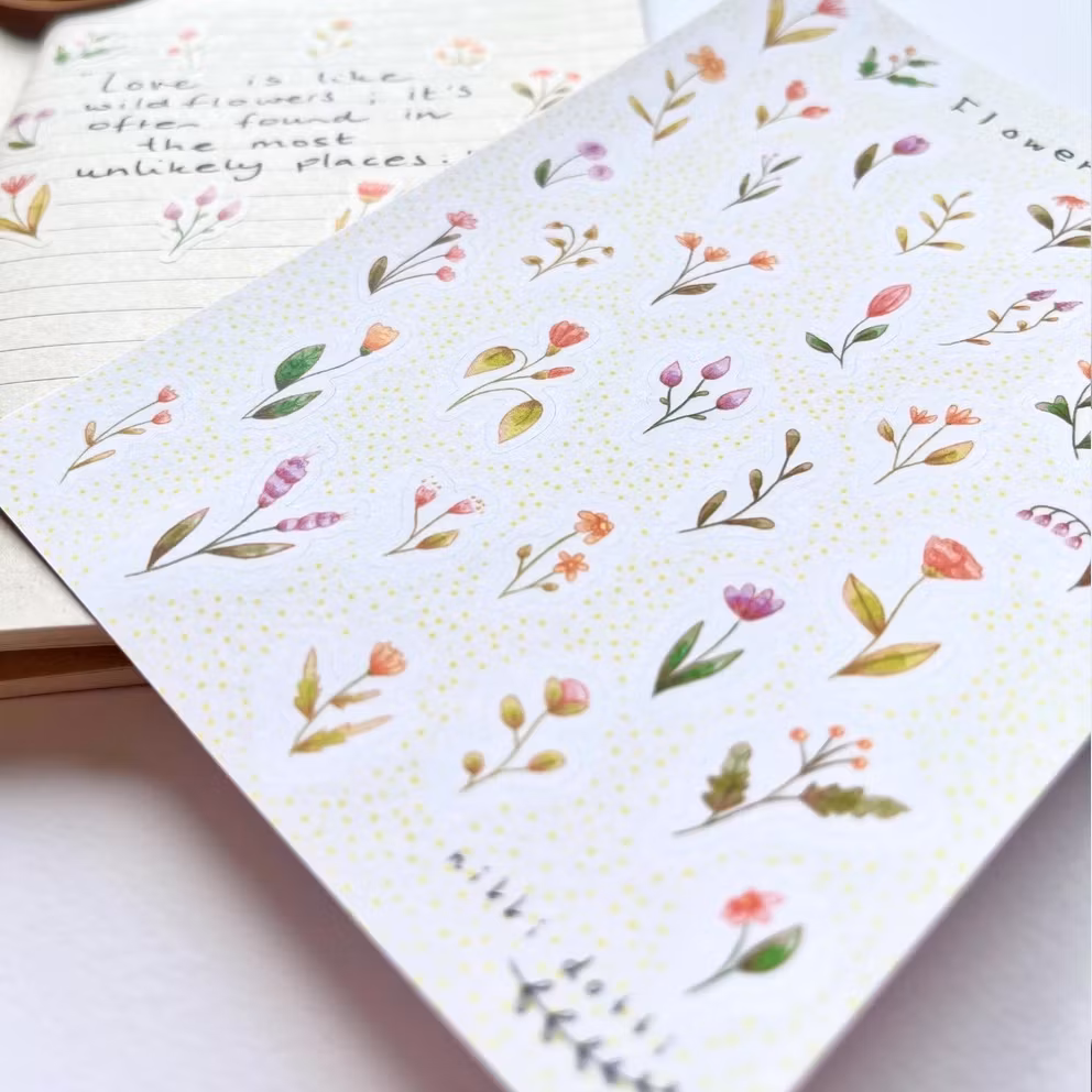 Washi Stickers Nikki Dotti - Flowers