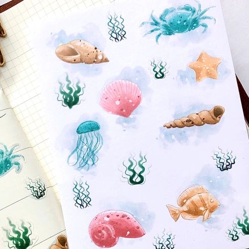 Washi Stickers Nikki Dotti - Ocean