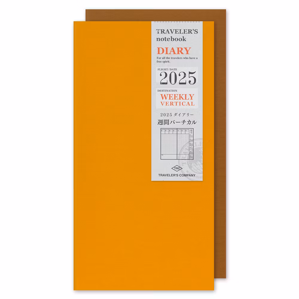 2025 Diary Refill (Weekly Vertical) - Regular Size // Traveler's Notebook