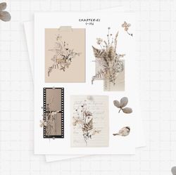 Chapteries Stickers - Pressed Flowers