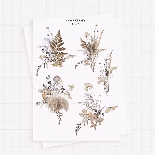 Chapteries Stickers - Dried Flowers