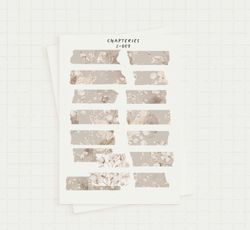 Chapteries Stickers - Cotton Flower Washi