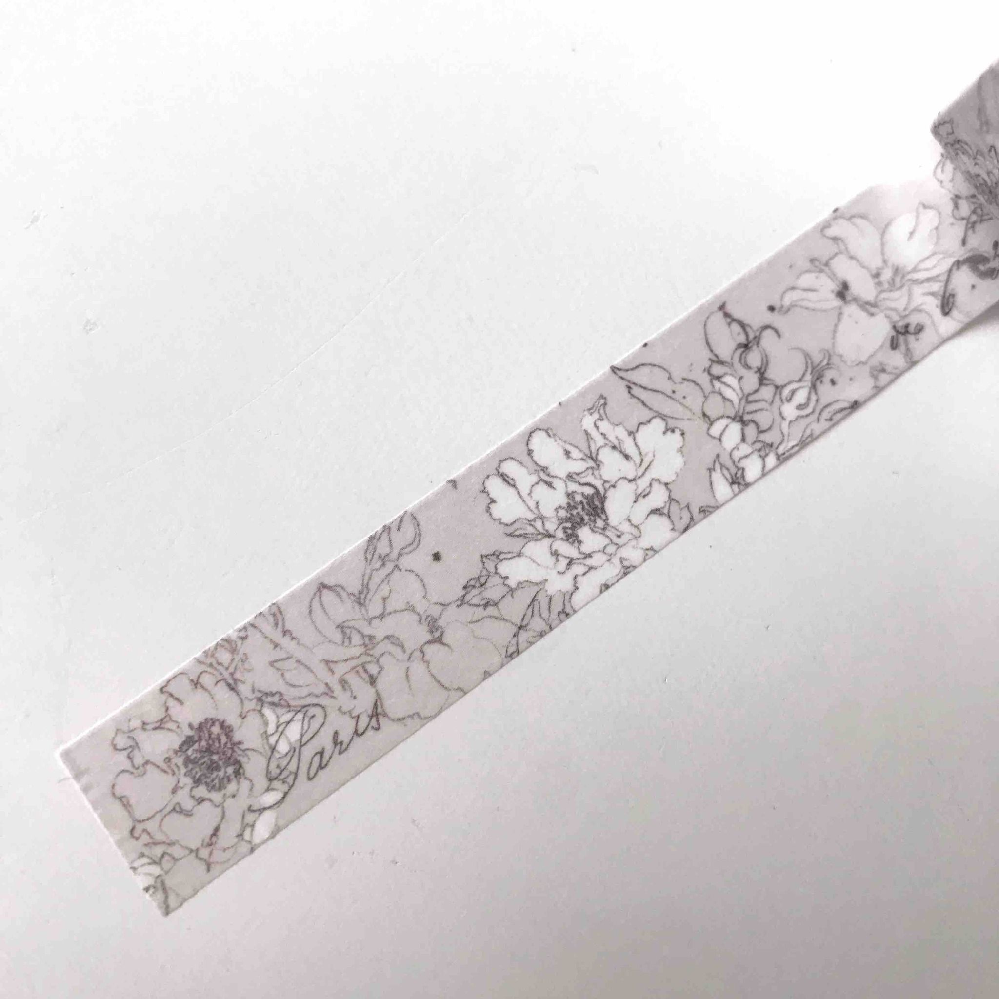Chapteries Washi Tape - Pencil Flowers 15mm