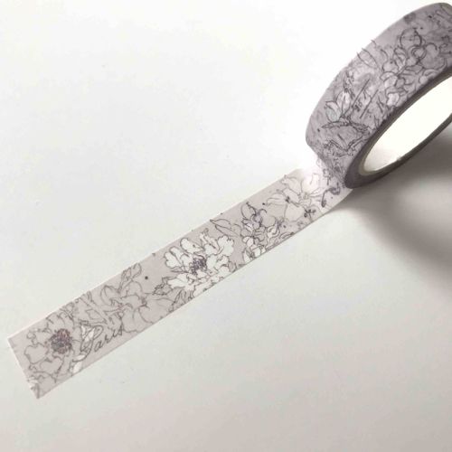 Chapteries Washi Tape - Pencil Flowers W-005 15mm
