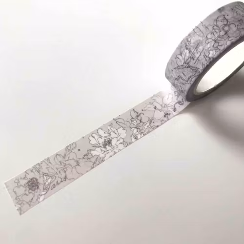 Chapteries Washi Tape - Pencil Flowers 15mm