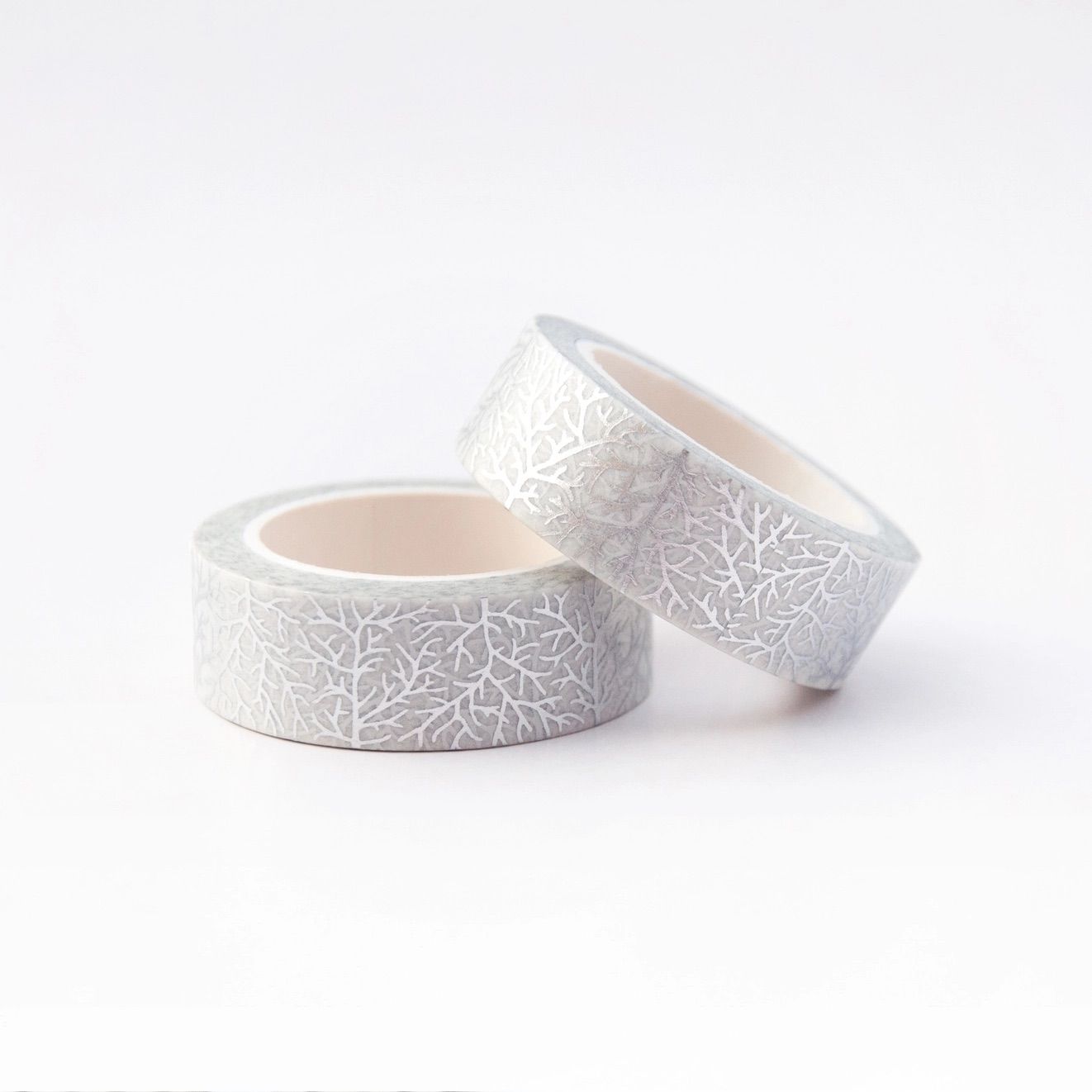 Washi Tape Willwa - Crystal Trees White 15 mm