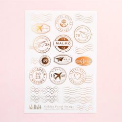 Stickers Willwa - Golden Postal Stamps