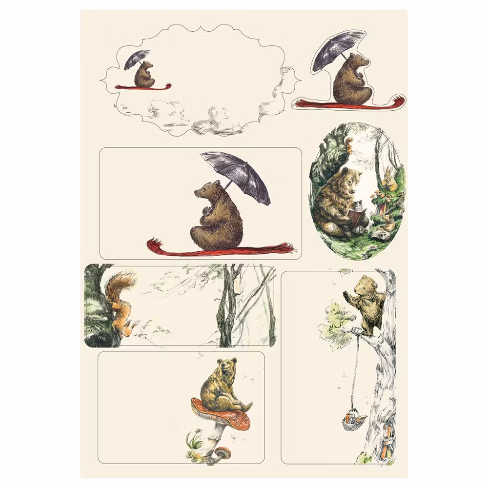 Brevpapper Roger la Borde - Flying Bear