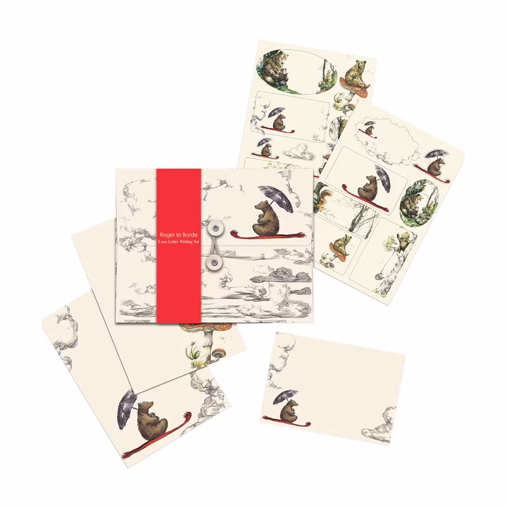 Brevpapper Roger la Borde - Flying Bear