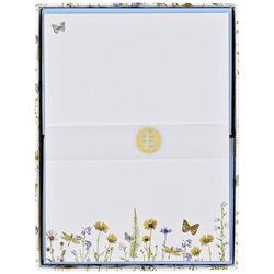 Boxed Stationery Set Peter Pauper Press - Wildflower Garden