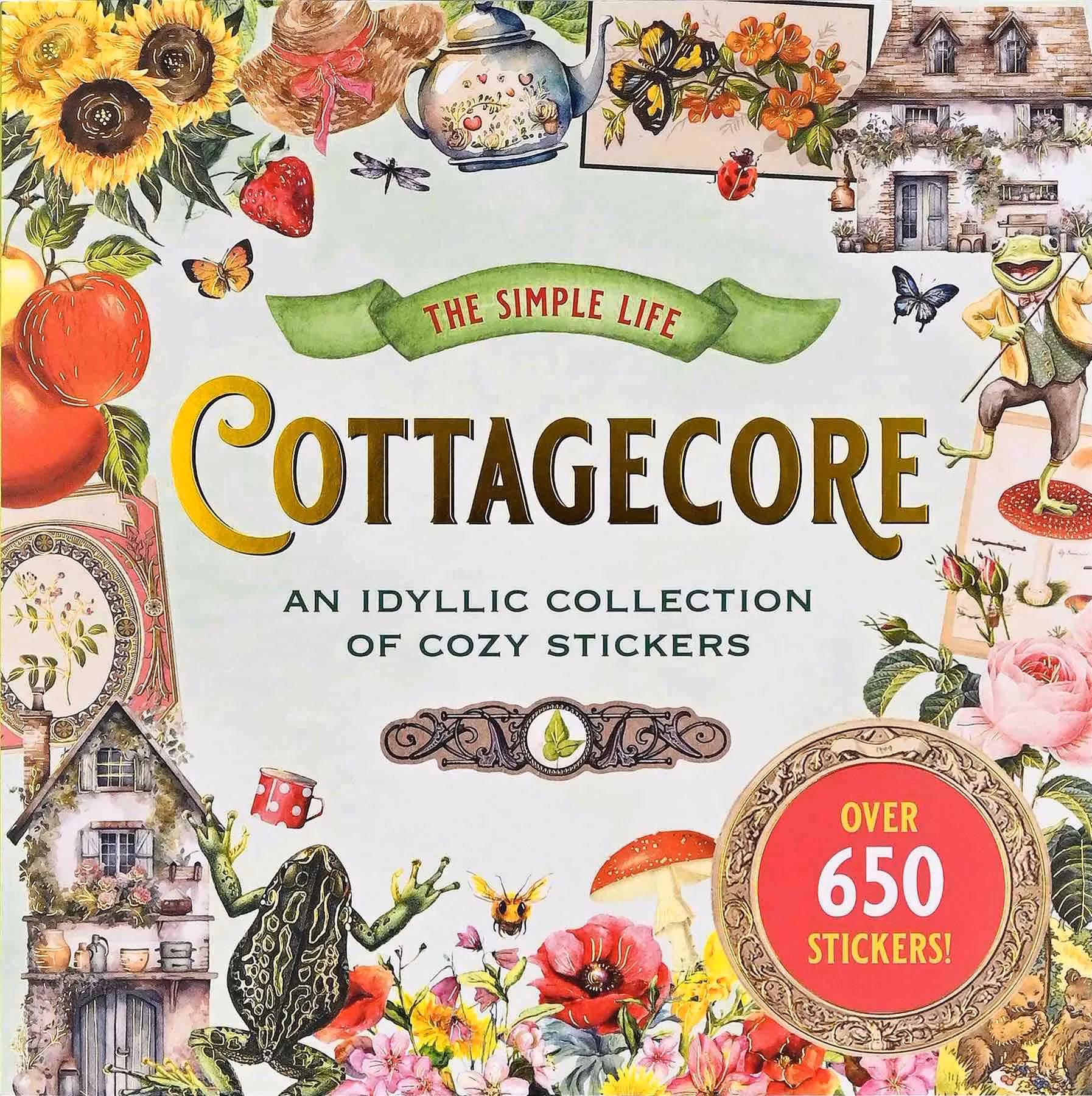 Stickersbok Cottagecore (650 stickers)