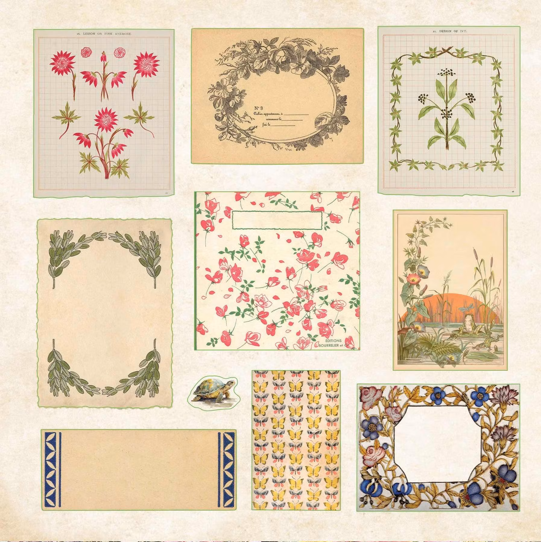 Stickersbok Cottagecore (650 stickers)