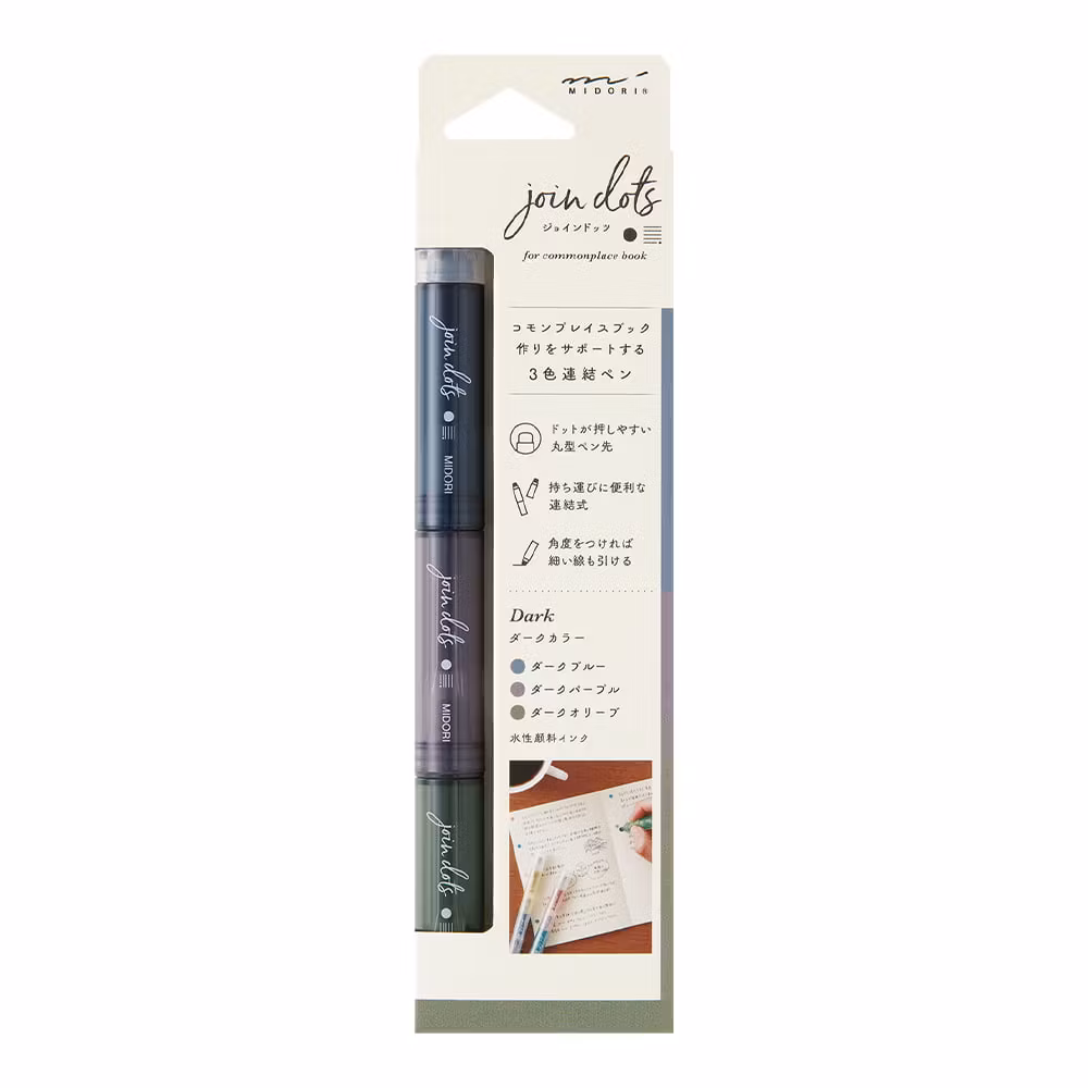 Midori Connecting Pen Join Dots - Dark