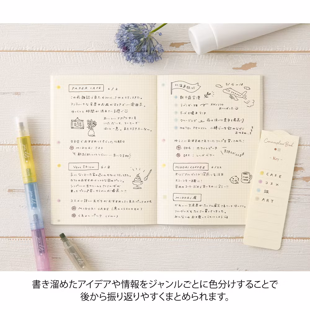 Midori Connecting Pen Join Dots - Pastel