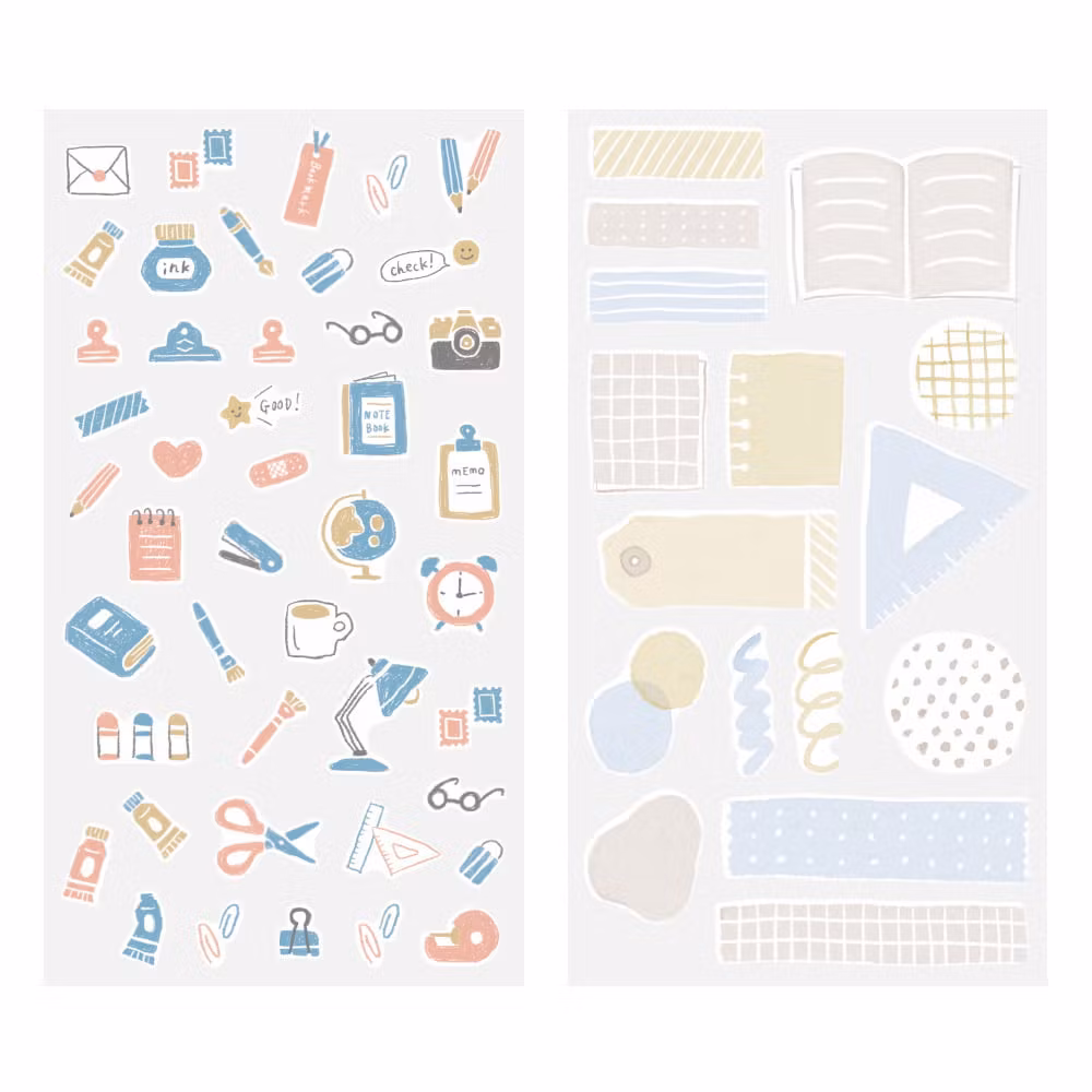 Midori Sticker Two Sheets Stationery