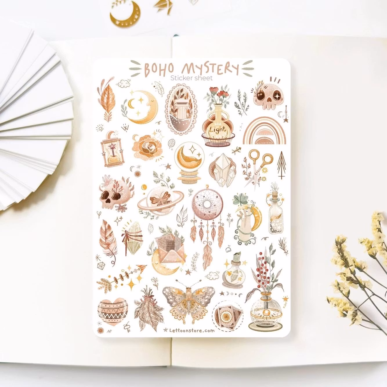 Stickers Lettoon - Boho Mystery