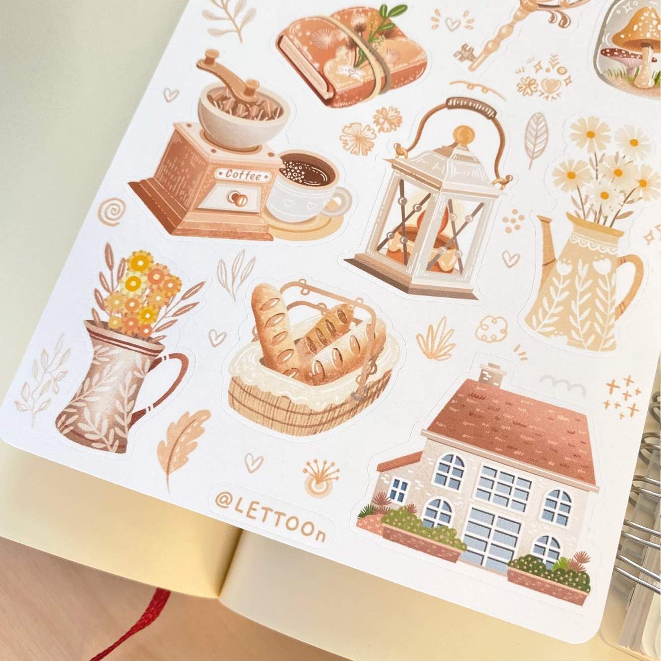 Stickers Lettoon - Cottagecore