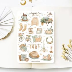 Stickers Lettoon - Aeshtetic Cozy Vibes