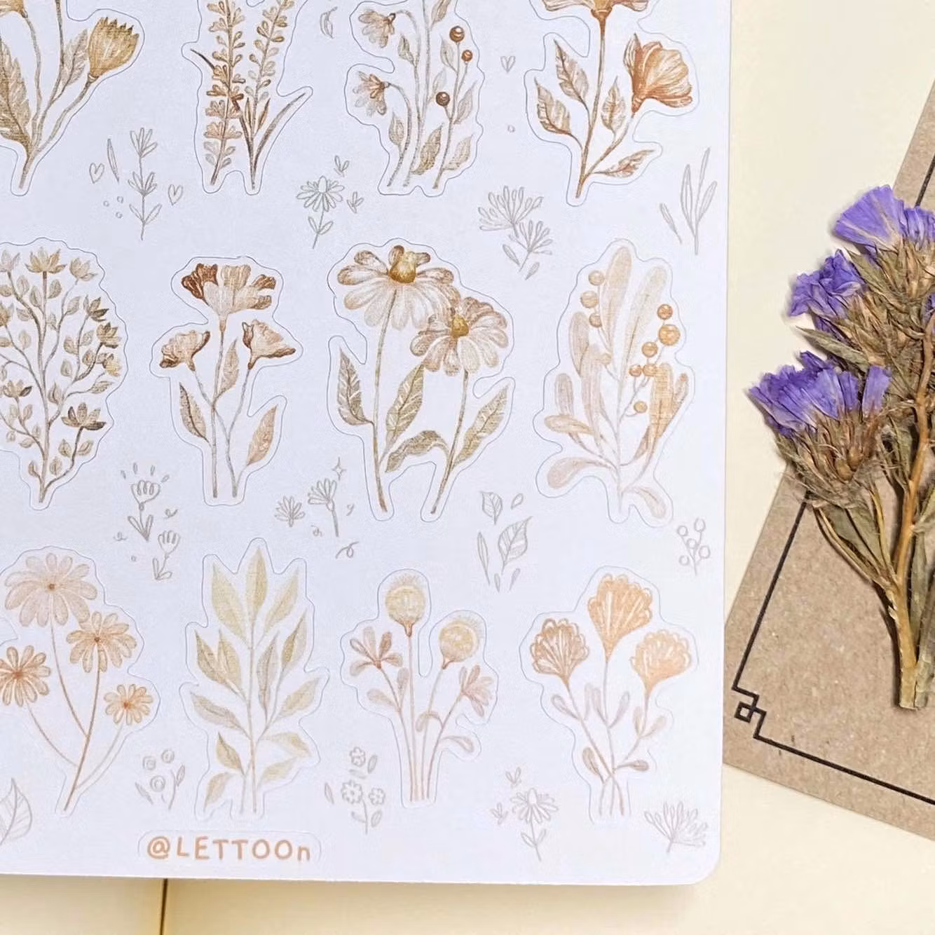 Stickers Lettoon - Mellow Flower