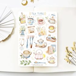 Stickers Lettoon - Tea Time
