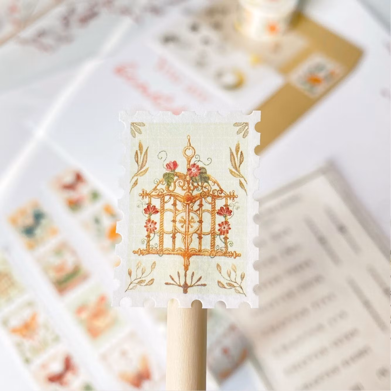 Washi tape Lettoon - Dreamy Stamps 25 mm