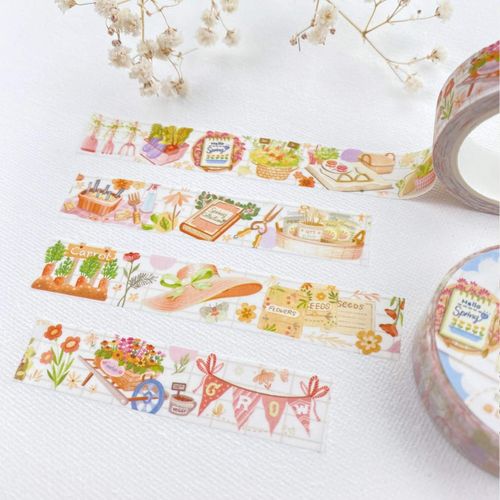 Washi tape Lettoon - Hello Spring 15 mm