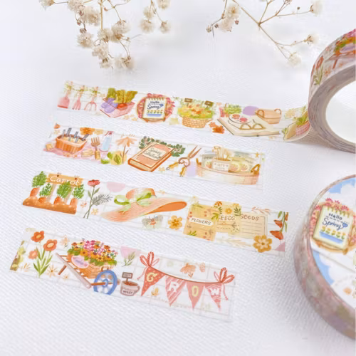 Washi tape Lettoon - Hello Spring 15 mm
