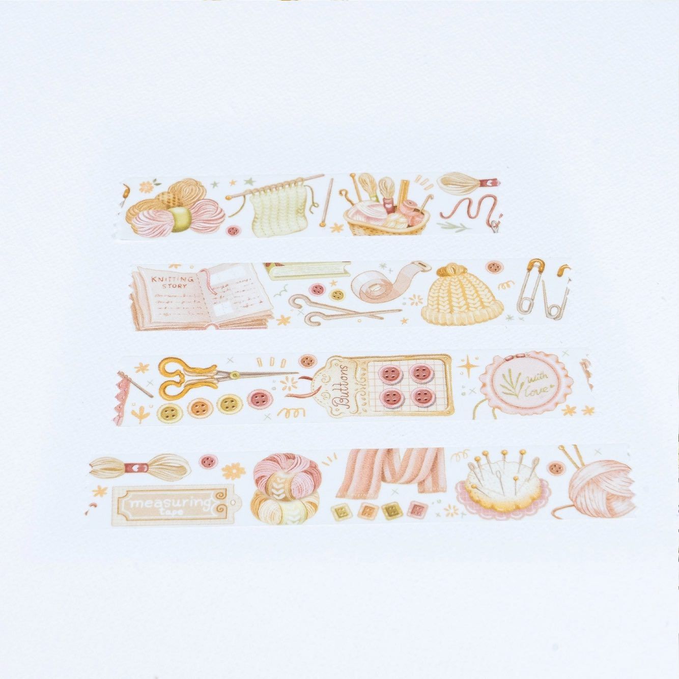 Washi tape Lettoon - Knitting and Crochet 15 mm