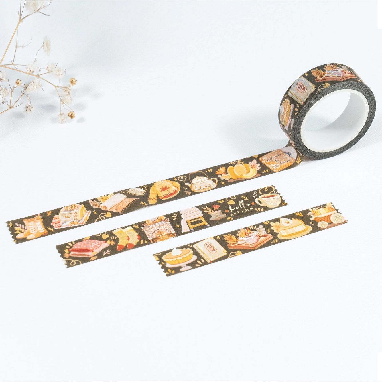 Washi tape Lettoon - Autumn in my Heart 15 mm