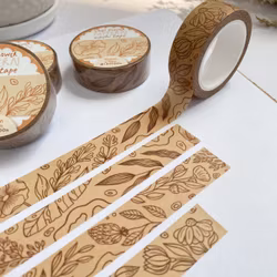 Washi tape Lettoon - Light Flower Pattern 15 mm